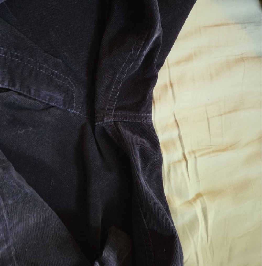 Eddie Bauer Black Corduroy Pants 12 Tall - Picture 5 of 7